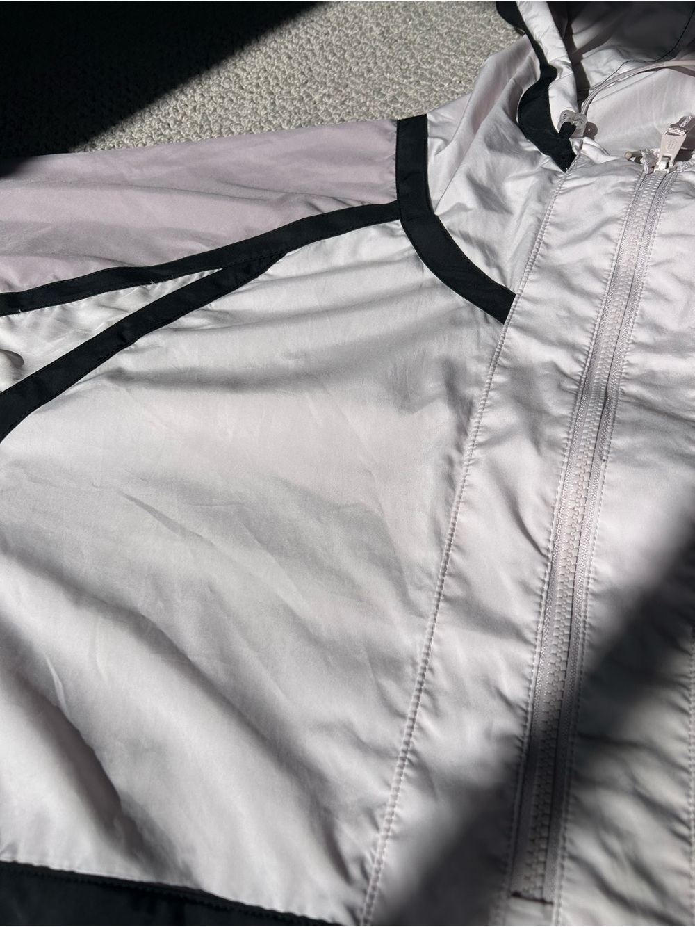 NWOT Free People Care FP Like The Wind Colorblock Jacket in Goal Post Combo - Picture 10 of 13
